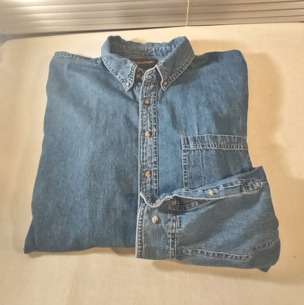 Swingster VTG. Denim Button Down 3XL Shirt